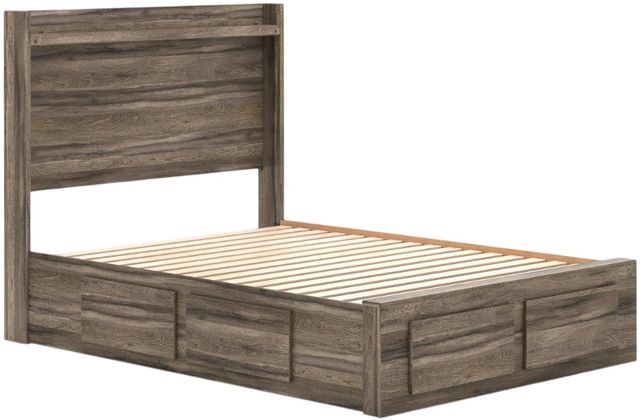 Signature Design by Ashley® Elbrim Brown Youth Full 4-Drawer Storage Panel Bed-0