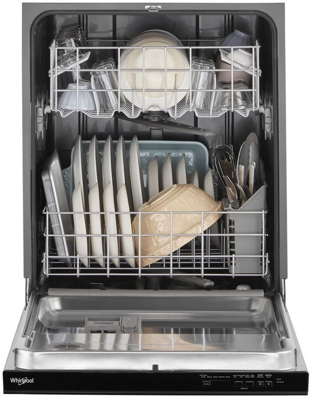 Whirlpool® 24" Black Built In Dishwasher with Boost Cycle and Triple Filtration Wash-2