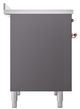Ilve® Nostalgie II Noblesse 40'' Graphite Matte Pro Style Induction Range with Copper Trim-2