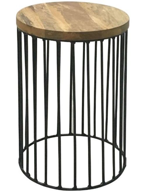 Jaipur Furniture Ravi Black/Brown Round Side Table-0