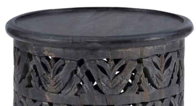 Powell® Indie Isla Dark Grey Side Table-1
