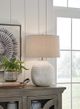 Signature Design by Ashley® Jamon Beige/White Glaze Table Lamp-2