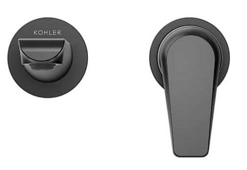 KOHLER® Avid® Matte Black Wall-Mount Bathroom Sink Faucet-1
