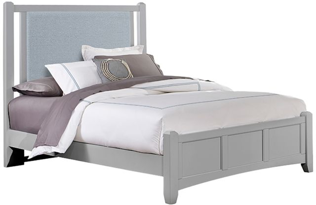 Vaughan-Bassett Bonanza Blue/Gray Full Upholstered Panel Bed-0