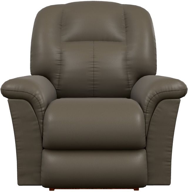 La-Z-Boy® Jasper Smoke Leather Power Rocking Recliner with Headrest and Lumbar-1