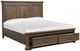 Magnussen Home® Adler Court Florentine Walnut King Panel Storage Bed-1