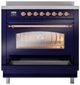 Ilve® Nostalgie II Series 36" Blue Pro Style Induction Range-3