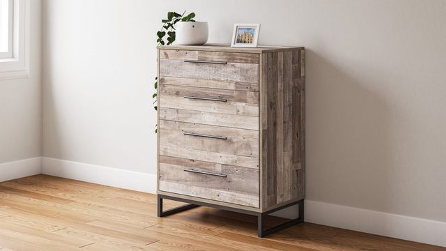 Signature Design by Ashley® Neilsville Whitewash Four Drawer Chest-4