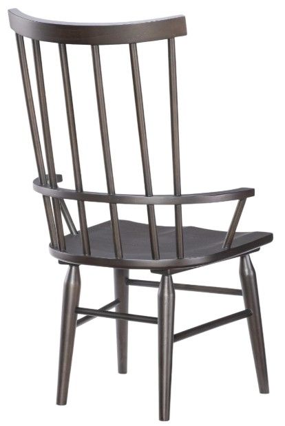 Legacy Classic Fenmore Gunmetal Spindle Dining Arm Chair-2