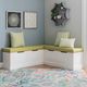 Linon Norah 5-Piece Apple Green Nook Cushion and Pillow Set-1
