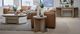 Magnussen Home® Hayden 3-Piece Golden Oat Lift Top Storage Cocktail Table with Upholstered Stools Set-1