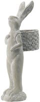 A & B Home Gray Rabbit Planter-1