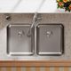 Elkay Lustertone® Classic Lustrous Satin 30-3/4" x 18-1/2" x 5-3/8" Double Bowl Undermount ADA Sink with Perfect Drain®-3