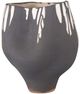 Currey & Company Inoue Black/Off White Vase-1