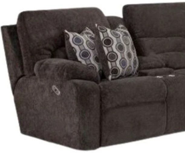 Franklin™ Tribute 3-Piece Bourbon Chocolate Power Reclining Sectional-4