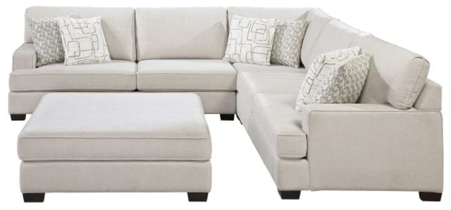 Homelegance® Livia 4-Piece Beige Sectional with Ottoman-2