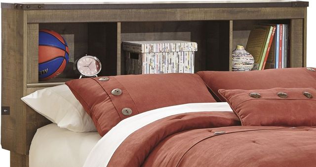 Signature Design by Ashley® Trinell 2-Piece Brown Full Bookcase Headboard Bed Set-1
