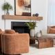 Dovetail Furniture Wynne Medium Brown Coffee Table-1