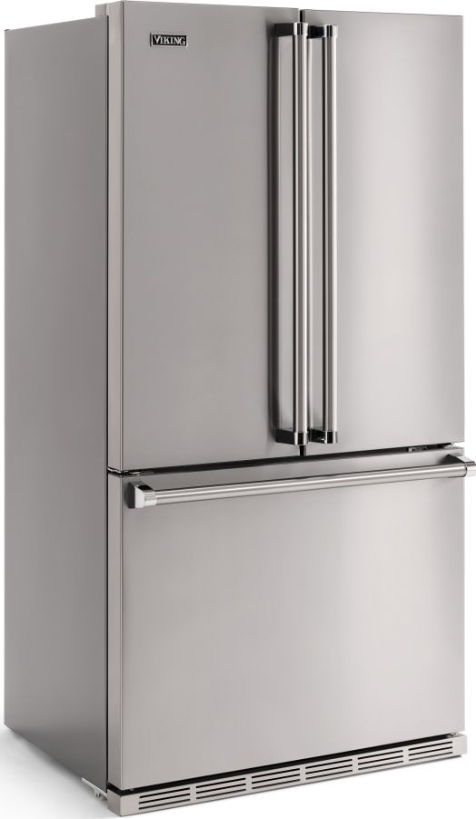 Viking® 3 Series 19.8 Cu. Ft. Stainless Steel Counter Depth Freestanding French Door Refrigerator-2