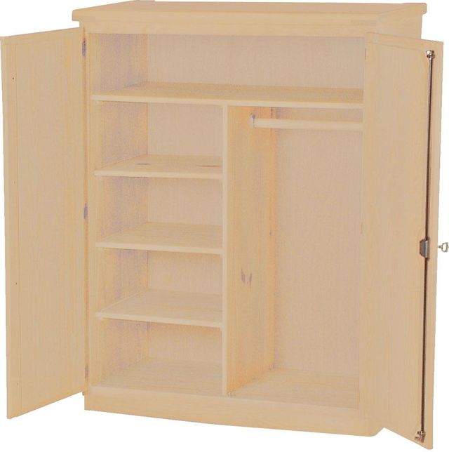Crate Designs™ Furniture Unfinished Small Combo Armoire-0