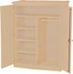 Crate Designs™ Furniture Unfinished Small Combo Armoire-0