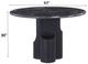 ACME Furniture Kinton Natural Marble Top Round Dining Table with Black Mercana Base-2