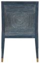 Currey & Company Santos Vintage Navy Arm Chair-4
