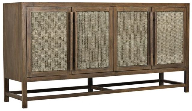 YHD Thalassia Brown/Soft Gray 4-Door Large Cabinet-0