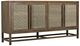 YHD Thalassia Brown/Soft Gray 4-Door Large Cabinet-0