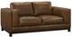 New Classic® Home Furnishings Sayer Leather Brown Loveseat-0