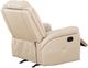 Primo™ International Igor Taupe Upholstered Manual Rocker Recliner Chair with Padded Arms-3