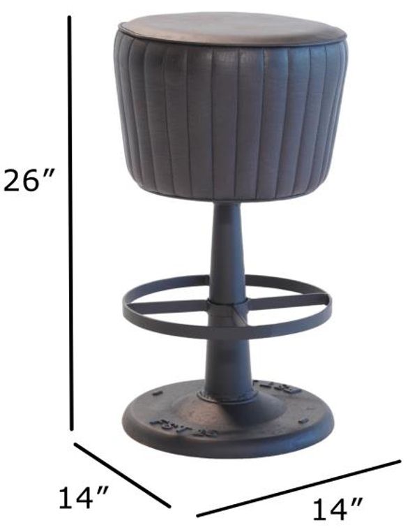 Nest Home Collections Mushroom Black Counter Stool-2
