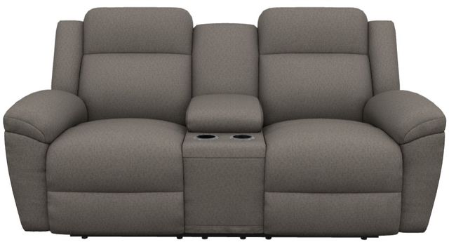 La-Z-Boy® Joel Pewter Power Reclining Loveseat with Console and Headrest-1