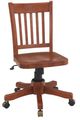 Whittier Wood® Furniture McKenzie Hawthorne Glazed Antique Cherry Office Chair-0
