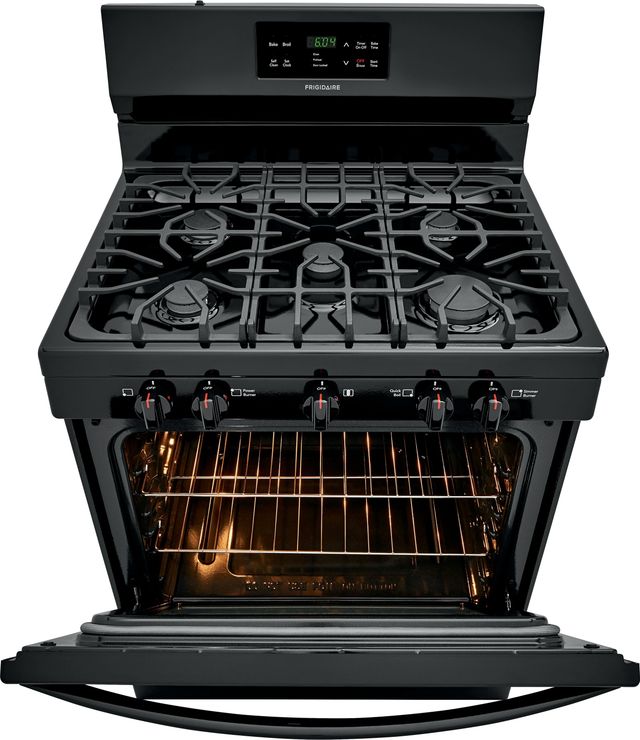 Frigidaire® 30" Black Free Standing Gas Range-2