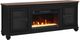 Legends Home Americana Antique Black/Brown 74" Fireplace Console-0
