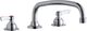 Elkay Chrome 8" Centerset Concealed Deck Faucet with Lever Handles-0