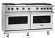 Viking® 5 Series 60'' Blush Pro Style Gas Range-4