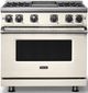 Viking® 7 Series 36" Pure White Pro Style Natural Gas Range with Griddle-0