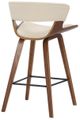 Armen Living Jagger Cream/Walnut Counter Stool-2