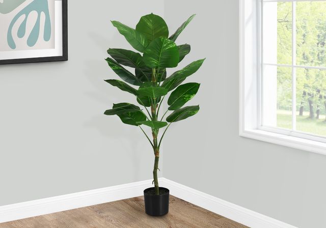 Monarch Specialties Inc. Green/Black 54" Artificial Potted Dieffenbachia Tree-3