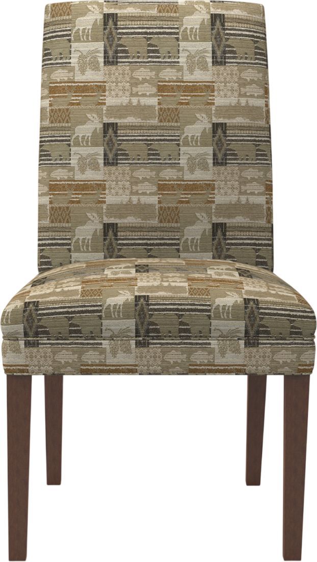 Best® Home Furnishings Customizable Field & Stream Home Odell 2-Piece Dining Side Chair with Dark Walnut Legs-1