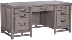 Legends Home Fusion Gray Executive Desk