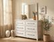 International Furniture Direct White Roots White Dresser-1