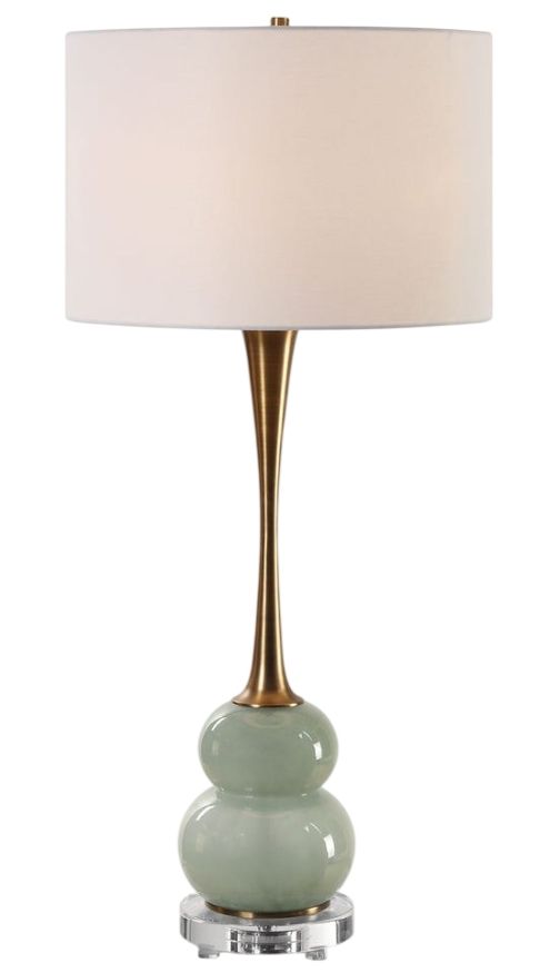 Uttermost® Sanctuary Green Gray Table Lamp-0