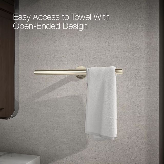 KOHLER® Components® Vibrant French Gold Double Towel Arm-3