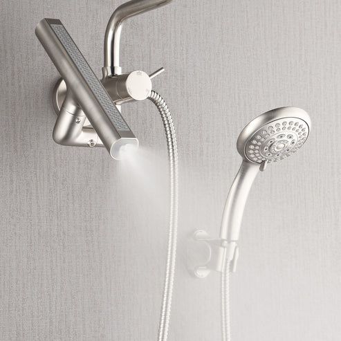 Forno Acqua AcquaFALL Mini Brushed Nickel 8" Retrofit Shower System-2