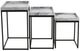 Crestview Collection Arden 3-Piece Gray Nesting Table Set with Black Base-3