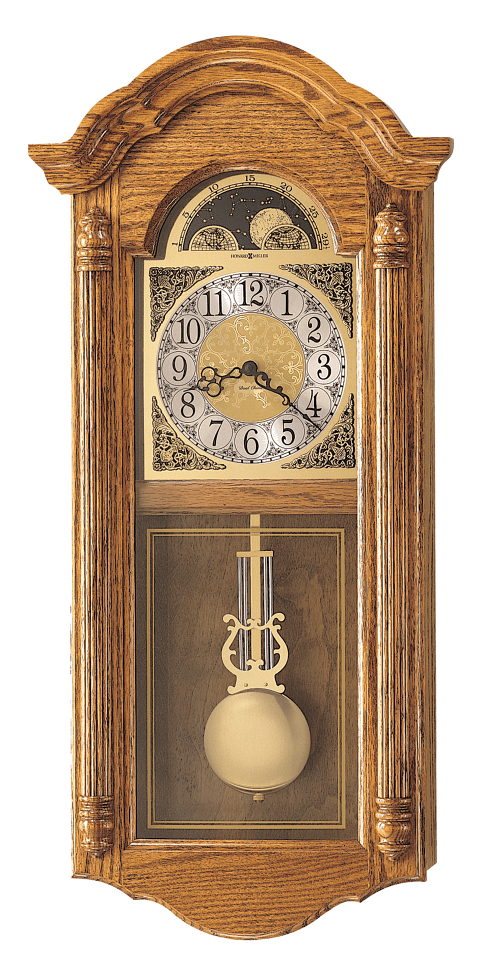 Howard Miller® Fenton Golden Oak Wall Clock