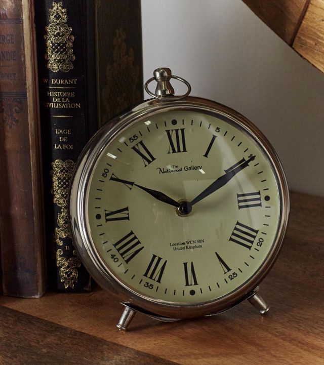 Deco Marche Silver Ring Decorative Clock-3
